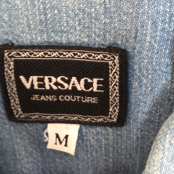 Versace Jeans Couture Blu Denim Shirt - Picture 2 of 5